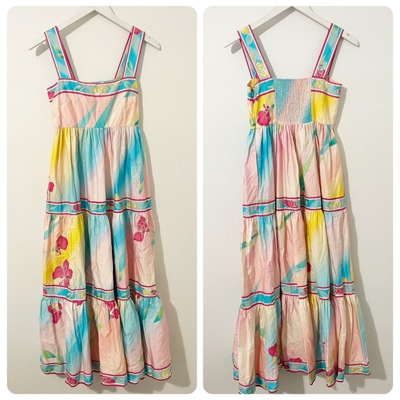 Hunter Bell Rita Dress Multi Flower Maxi Multicolor Size XS - Picture 2 of 10